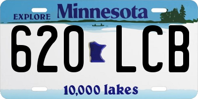 MN license plate 620LCB