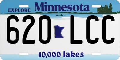 MN license plate 620LCC