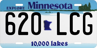 MN license plate 620LCG