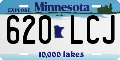MN license plate 620LCJ