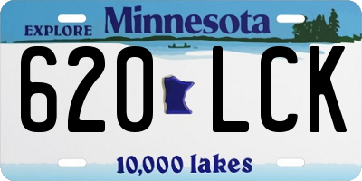 MN license plate 620LCK
