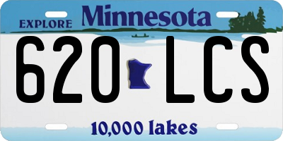 MN license plate 620LCS