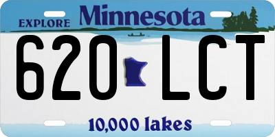 MN license plate 620LCT