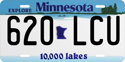 MN license plate 620LCU