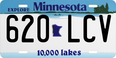 MN license plate 620LCV