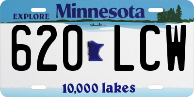MN license plate 620LCW