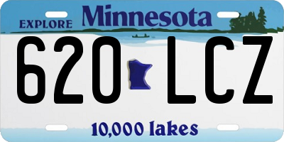 MN license plate 620LCZ