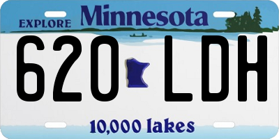 MN license plate 620LDH