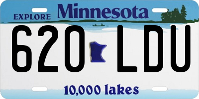 MN license plate 620LDU
