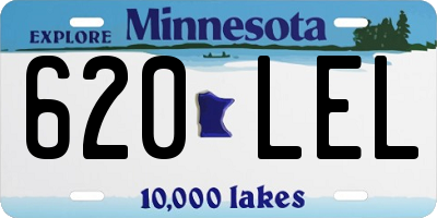 MN license plate 620LEL