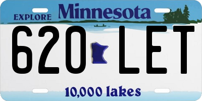 MN license plate 620LET