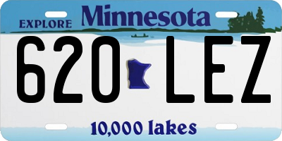 MN license plate 620LEZ