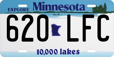 MN license plate 620LFC