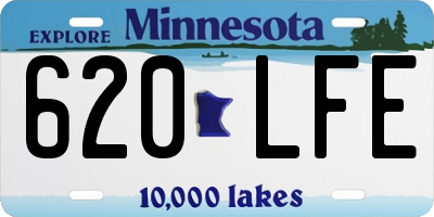 MN license plate 620LFE
