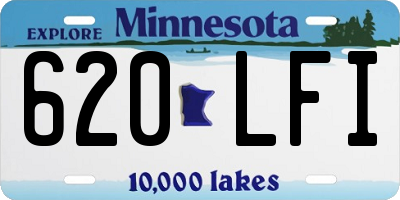 MN license plate 620LFI