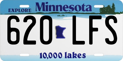MN license plate 620LFS