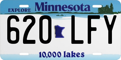 MN license plate 620LFY
