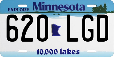 MN license plate 620LGD