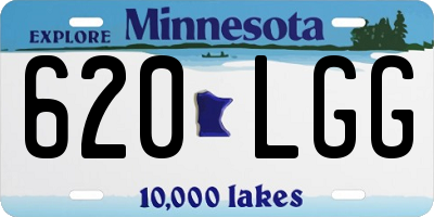 MN license plate 620LGG