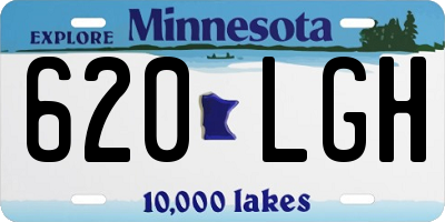 MN license plate 620LGH
