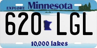 MN license plate 620LGL