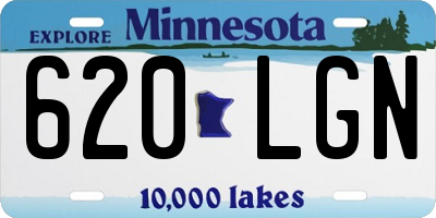 MN license plate 620LGN