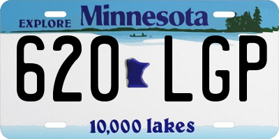 MN license plate 620LGP