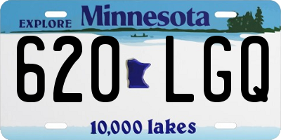 MN license plate 620LGQ