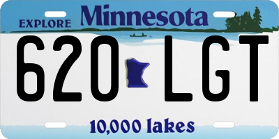 MN license plate 620LGT