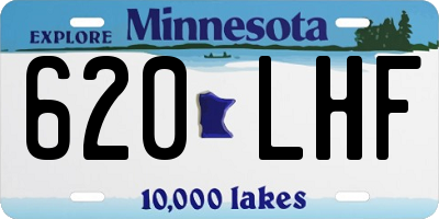 MN license plate 620LHF