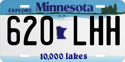 MN license plate 620LHH