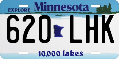 MN license plate 620LHK