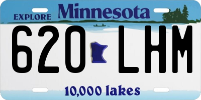 MN license plate 620LHM