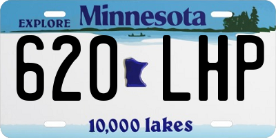 MN license plate 620LHP