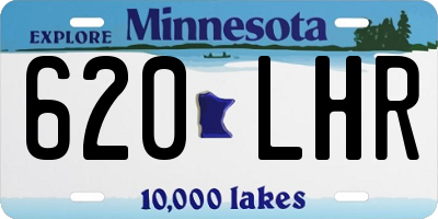 MN license plate 620LHR