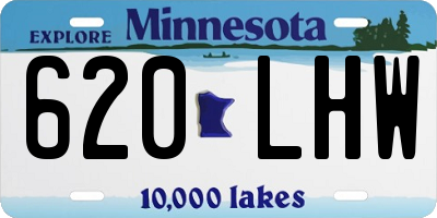 MN license plate 620LHW