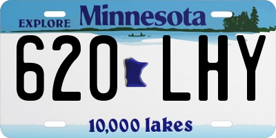 MN license plate 620LHY