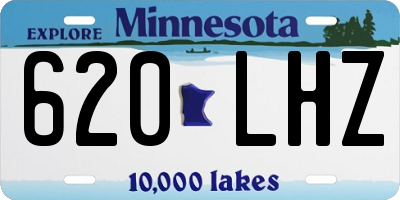 MN license plate 620LHZ