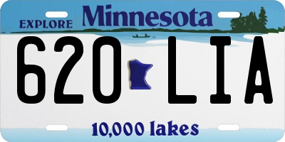 MN license plate 620LIA