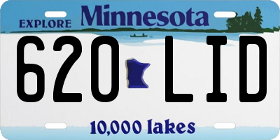 MN license plate 620LID
