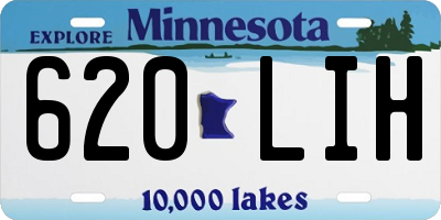 MN license plate 620LIH