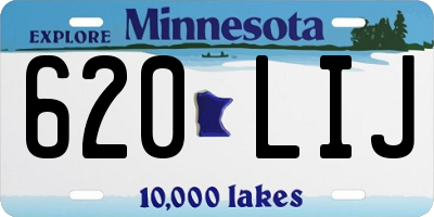 MN license plate 620LIJ