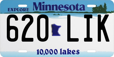 MN license plate 620LIK