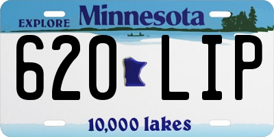 MN license plate 620LIP