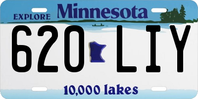 MN license plate 620LIY