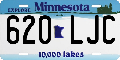 MN license plate 620LJC