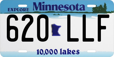 MN license plate 620LLF