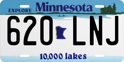 MN license plate 620LNJ