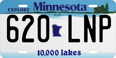MN license plate 620LNP