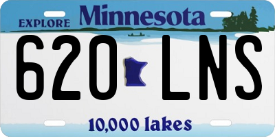 MN license plate 620LNS